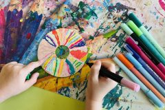 paint markers, cd's